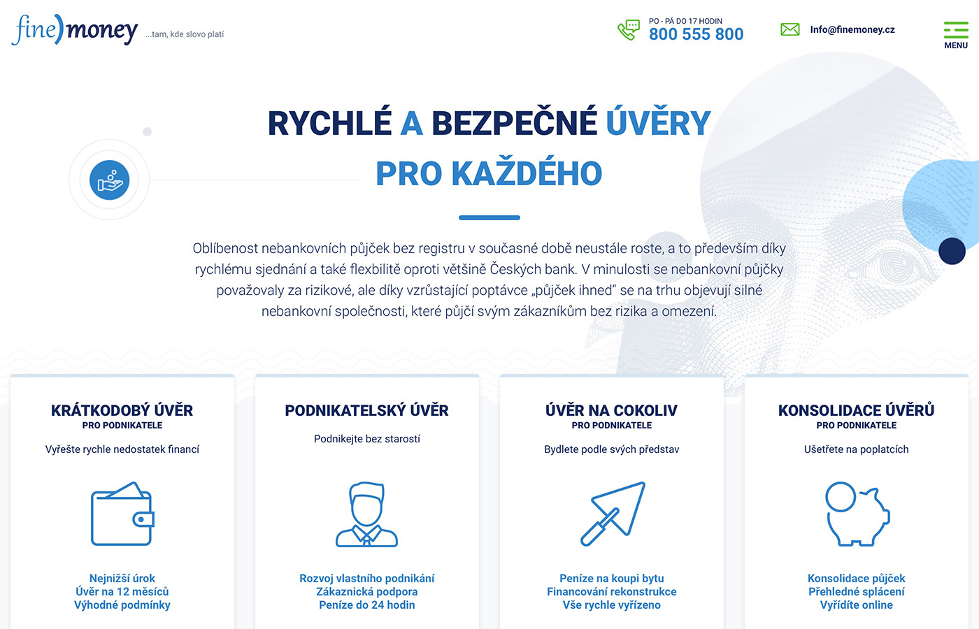 Webové stránky https://www.finemoney.cz